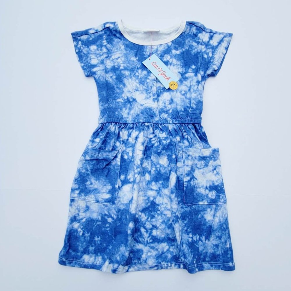 Cat & Jack Girls Tie Dye Dress sz XS